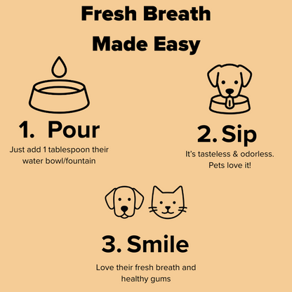 FreshBreath - Daily Teeth Cleaner & Rinse for Dogs & Cats