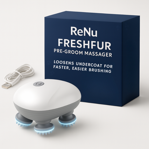 FreshFur Grooming Prep Massager for Dogs & Cats