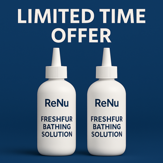 2 Month Supply - 2 Extra FreshFur Bathing Solution Bottles