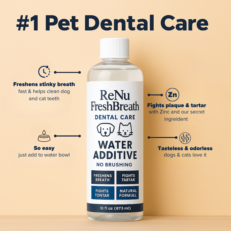 FreshBreath - Daily Teeth Cleaner & Rinse for Dogs & Cats
