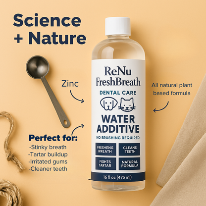 FreshBreath - Daily Teeth Cleaner & Rinse for Dogs & Cats