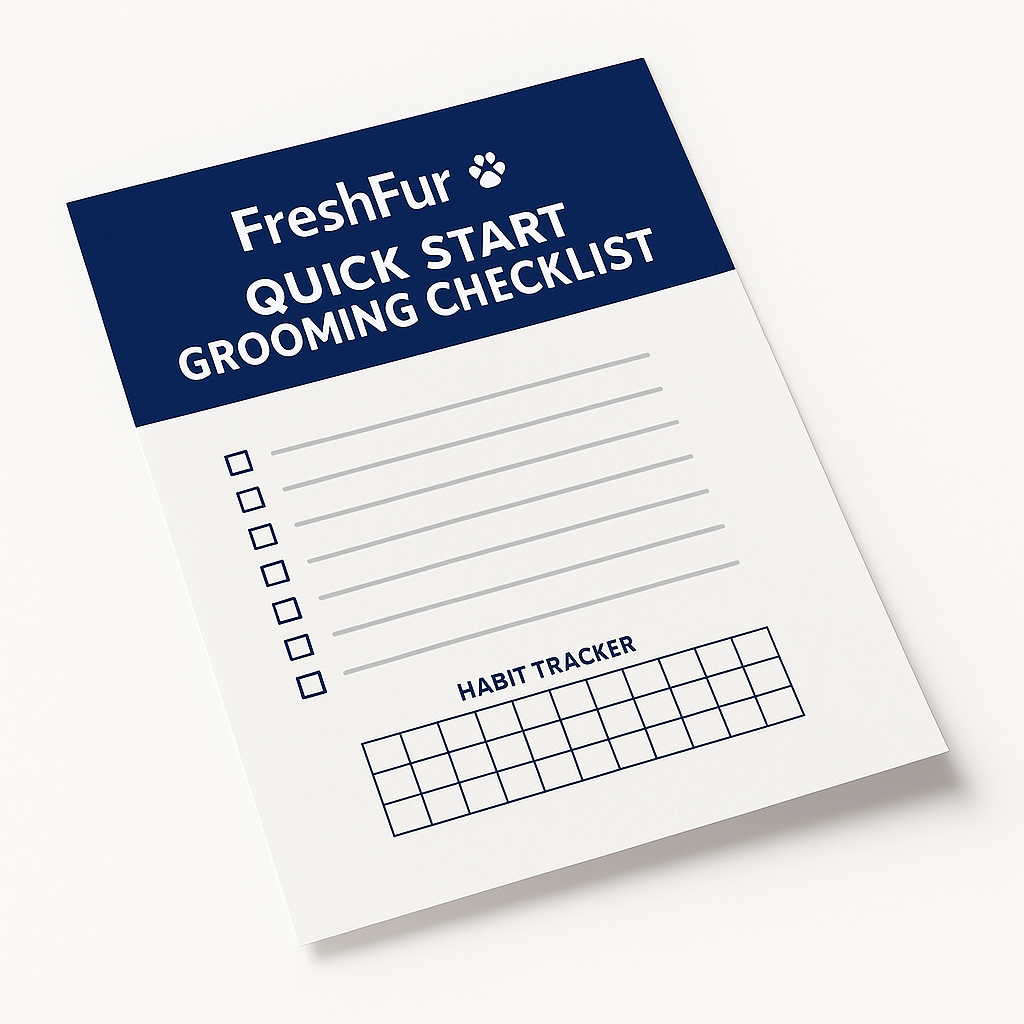 FreshFur Quick Start Grooming Checklist